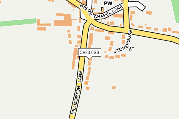 CV23 0SS map - OS OpenMap – Local (Ordnance Survey)