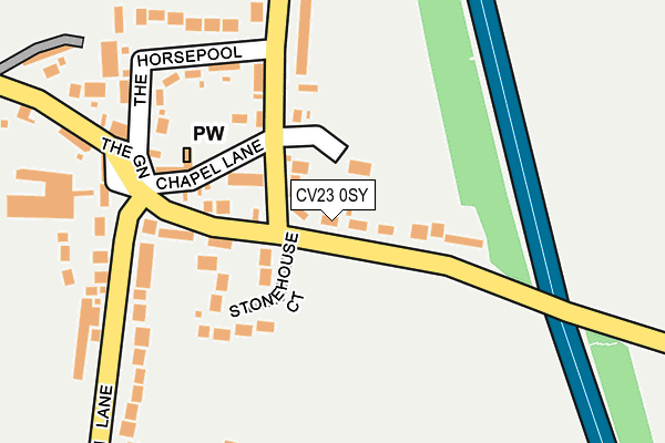 CV23 0SY map - OS OpenMap – Local (Ordnance Survey)