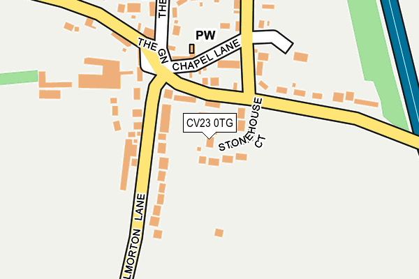 CV23 0TG map - OS OpenMap – Local (Ordnance Survey)