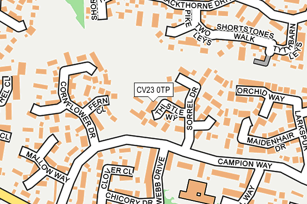 CV23 0TP map - OS OpenMap – Local (Ordnance Survey)