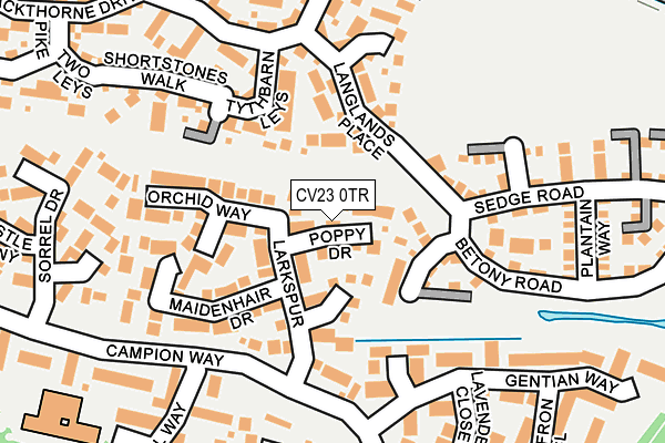 CV23 0TR map - OS OpenMap – Local (Ordnance Survey)