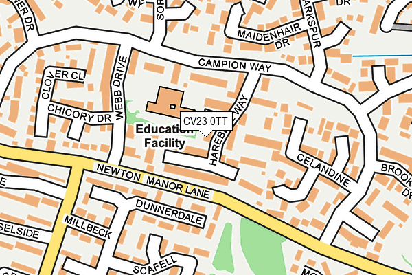 CV23 0TT map - OS OpenMap – Local (Ordnance Survey)