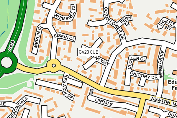 CV23 0UE map - OS OpenMap – Local (Ordnance Survey)