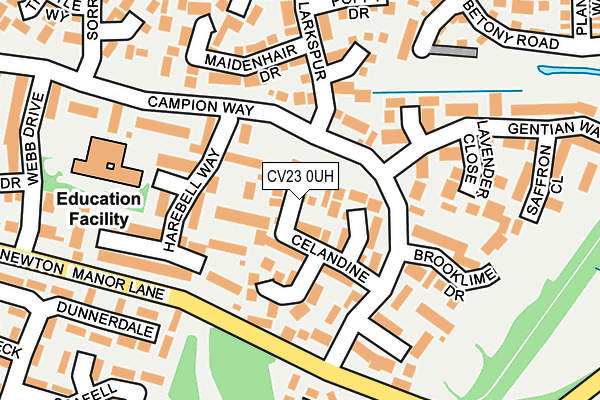 CV23 0UH map - OS OpenMap – Local (Ordnance Survey)