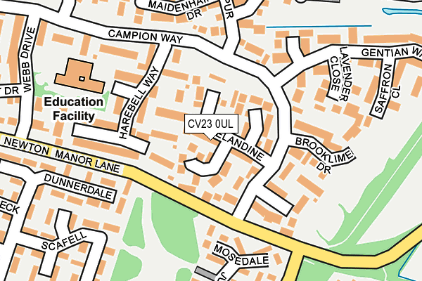 CV23 0UL map - OS OpenMap – Local (Ordnance Survey)