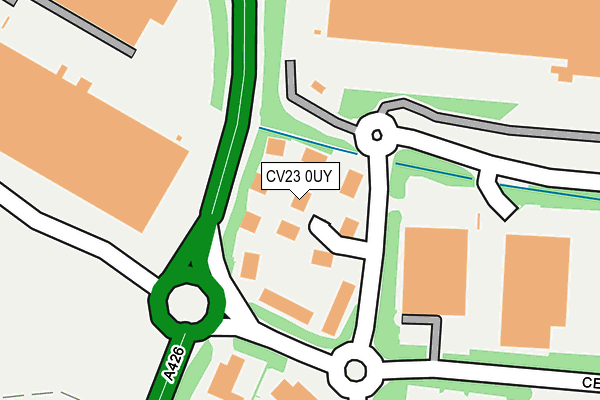 CV23 0UY map - OS OpenMap – Local (Ordnance Survey)