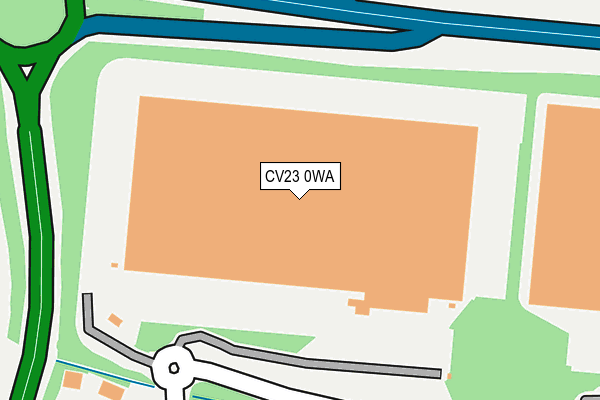 CV23 0WA map - OS OpenMap – Local (Ordnance Survey)