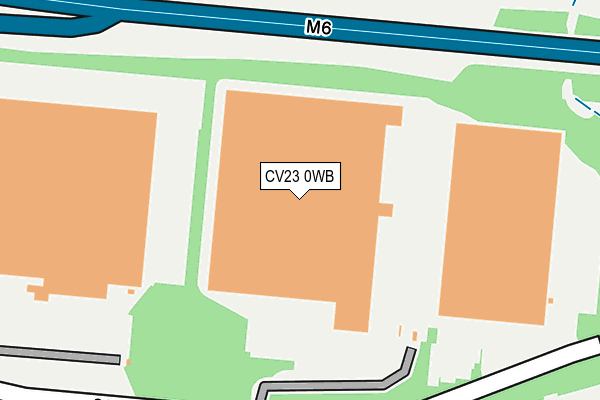 CV23 0WB map - OS OpenMap – Local (Ordnance Survey)