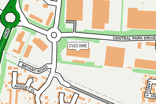 CV23 0WE map - OS OpenMap – Local (Ordnance Survey)