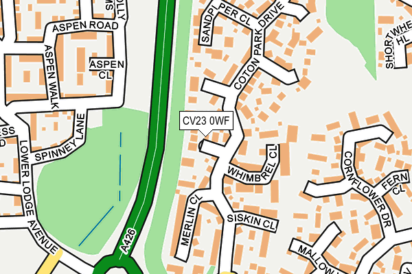 CV23 0WF map - OS OpenMap – Local (Ordnance Survey)