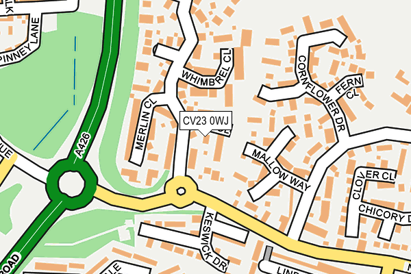 CV23 0WJ map - OS OpenMap – Local (Ordnance Survey)