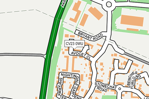 CV23 0WU map - OS OpenMap – Local (Ordnance Survey)