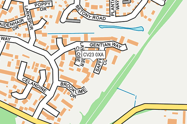 CV23 0XA map - OS OpenMap – Local (Ordnance Survey)