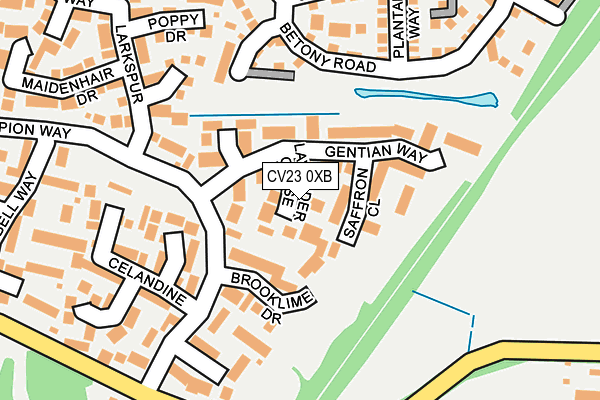 CV23 0XB map - OS OpenMap – Local (Ordnance Survey)