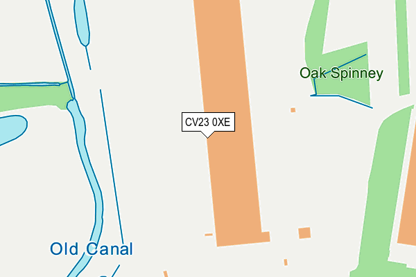 CV23 0XE map - OS OpenMap – Local (Ordnance Survey)