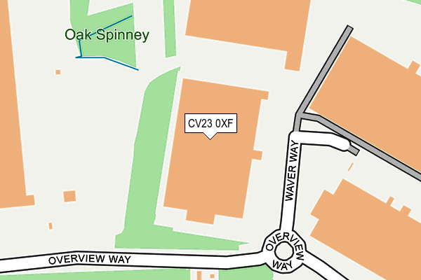 CV23 0XF map - OS OpenMap – Local (Ordnance Survey)