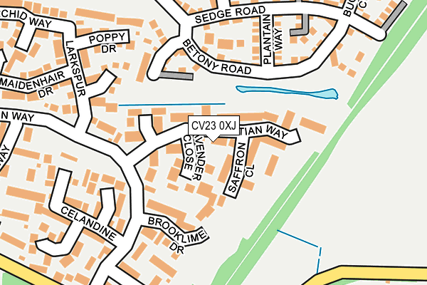 CV23 0XJ map - OS OpenMap – Local (Ordnance Survey)