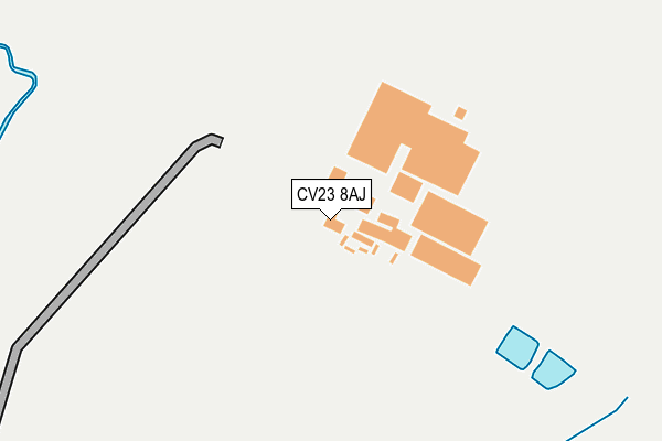 CV23 8AJ map - OS OpenMap – Local (Ordnance Survey)