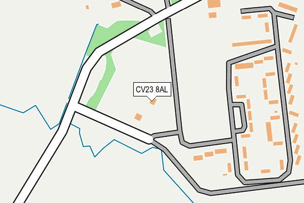 CV23 8AL map - OS OpenMap – Local (Ordnance Survey)