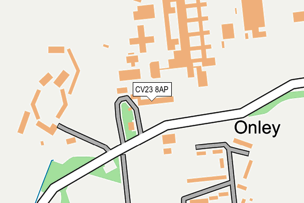 CV23 8AP map - OS OpenMap – Local (Ordnance Survey)