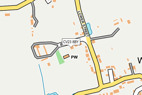 CV23 8BY map - OS OpenMap – Local (Ordnance Survey)