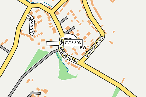CV23 8DN map - OS OpenMap – Local (Ordnance Survey)