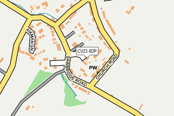 CV23 8DP map - OS OpenMap – Local (Ordnance Survey)