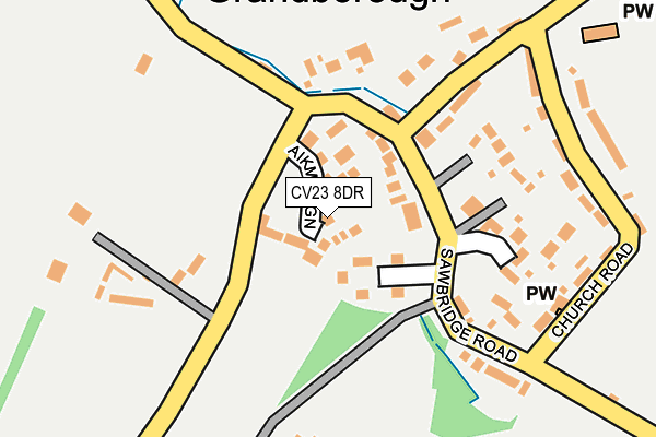 CV23 8DR map - OS OpenMap – Local (Ordnance Survey)