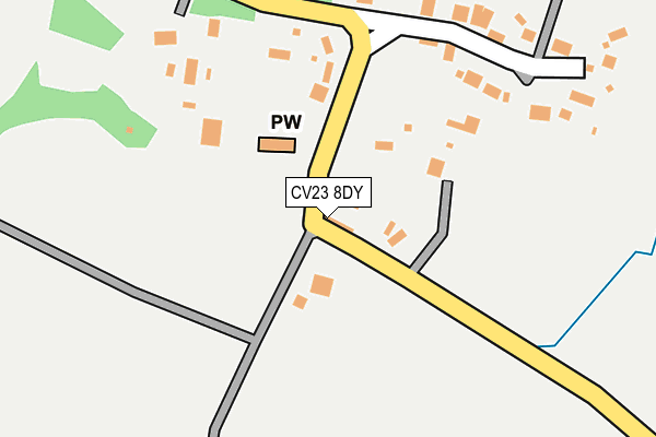 CV23 8DY map - OS OpenMap – Local (Ordnance Survey)