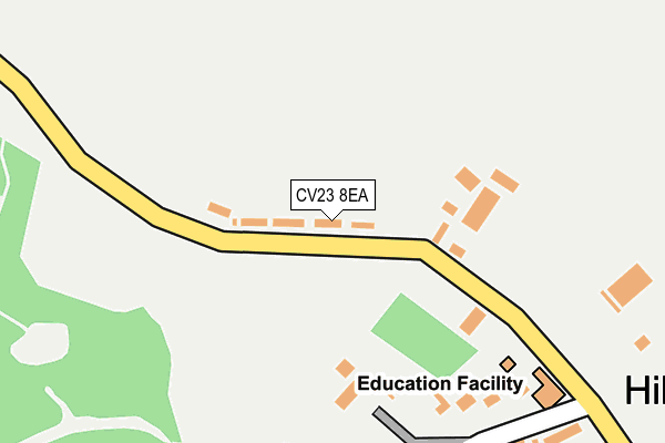 CV23 8EA map - OS OpenMap – Local (Ordnance Survey)