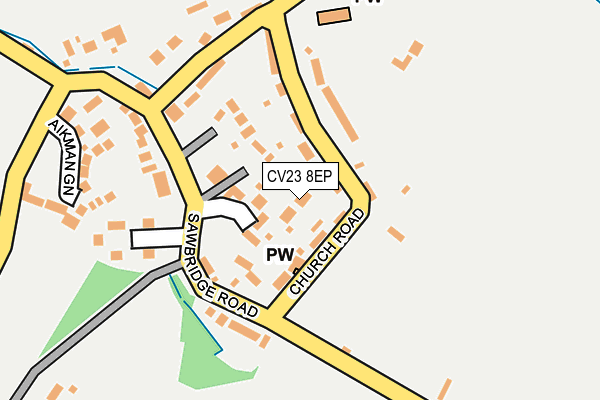 CV23 8EP map - OS OpenMap – Local (Ordnance Survey)