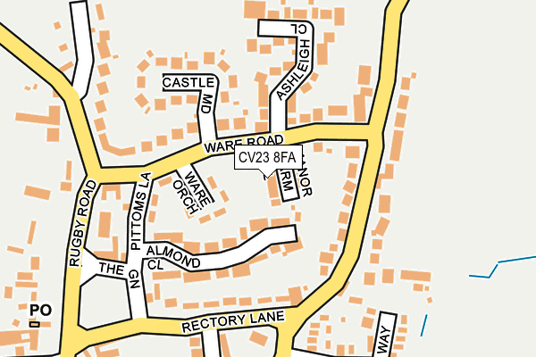 CV23 8FA map - OS OpenMap – Local (Ordnance Survey)