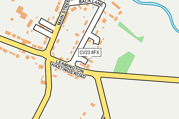 CV23 8FX map - OS OpenMap – Local (Ordnance Survey)