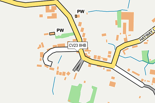 CV23 8HB map - OS OpenMap – Local (Ordnance Survey)