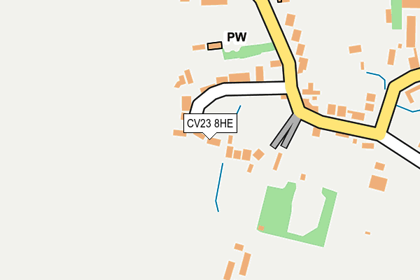 CV23 8HE map - OS OpenMap – Local (Ordnance Survey)