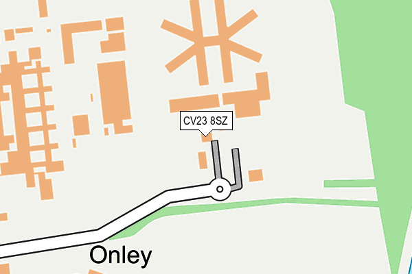CV23 8SZ map - OS OpenMap – Local (Ordnance Survey)