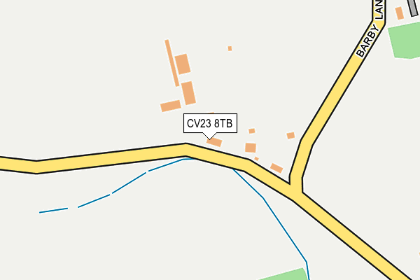 CV23 8TB map - OS OpenMap – Local (Ordnance Survey)