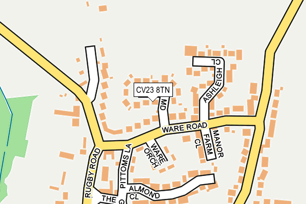 CV23 8TN map - OS OpenMap – Local (Ordnance Survey)