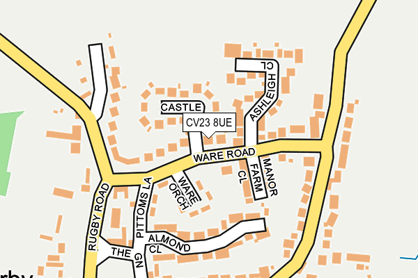 CV23 8UE map - OS OpenMap – Local (Ordnance Survey)