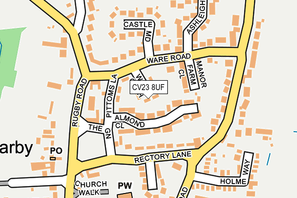 CV23 8UF map - OS OpenMap – Local (Ordnance Survey)