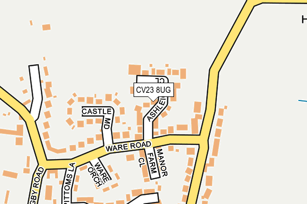 CV23 8UG map - OS OpenMap – Local (Ordnance Survey)