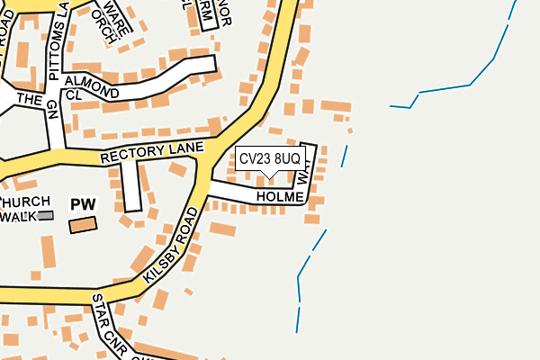 CV23 8UQ map - OS OpenMap – Local (Ordnance Survey)