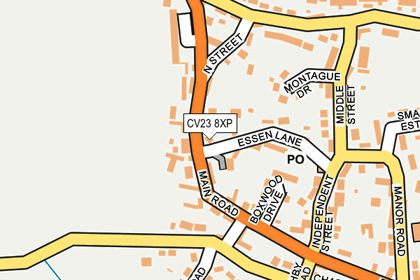 CV23 8XP map - OS OpenMap – Local (Ordnance Survey)