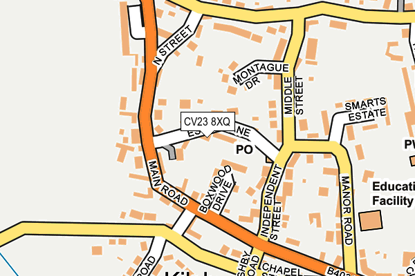 CV23 8XQ map - OS OpenMap – Local (Ordnance Survey)