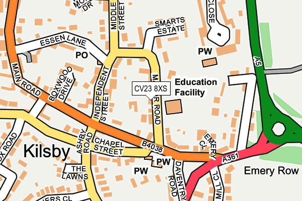 Map of BDG RETAIL LTD at local scale