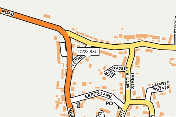 CV23 8XU map - OS OpenMap – Local (Ordnance Survey)