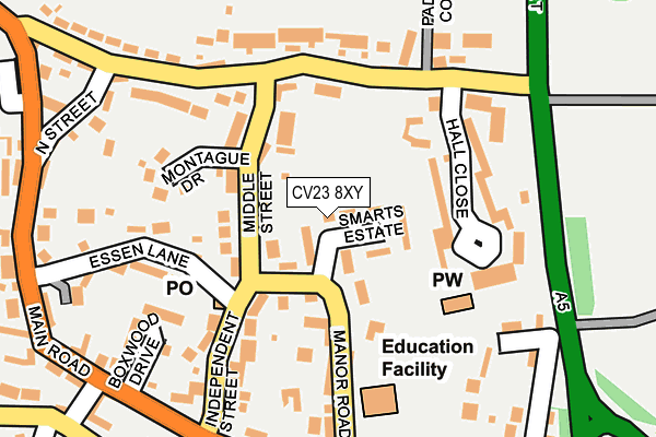 CV23 8XY map - OS OpenMap – Local (Ordnance Survey)