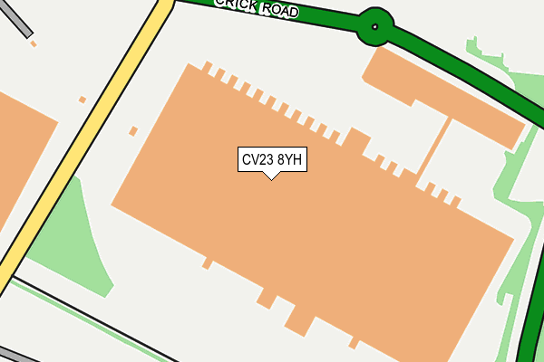 CV23 8YH map - OS OpenMap – Local (Ordnance Survey)