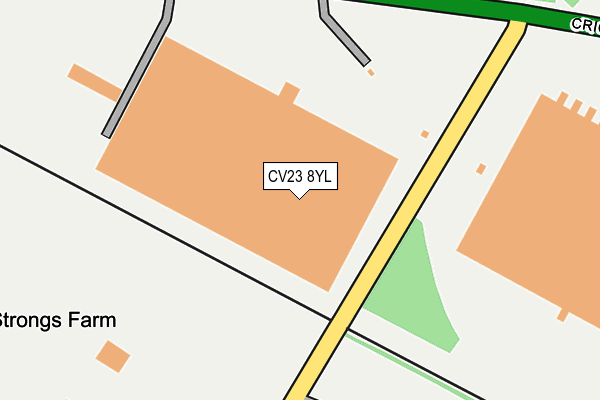 CV23 8YL map - OS OpenMap – Local (Ordnance Survey)