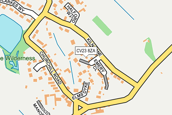 CV23 8ZA map - OS OpenMap – Local (Ordnance Survey)